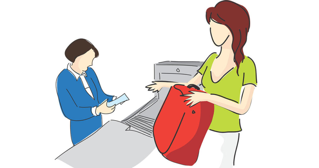 Airport security check